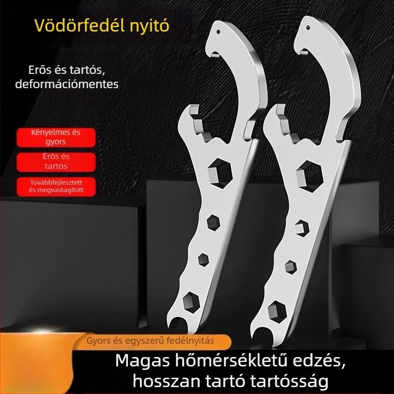 Olajtartály kulcs – galvanizált vas, elektroplatált felület, kézi szerszám