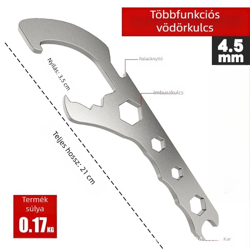 Olajtartály kulcs – galvanizált vas, elektroplatált felület, kézi szerszám