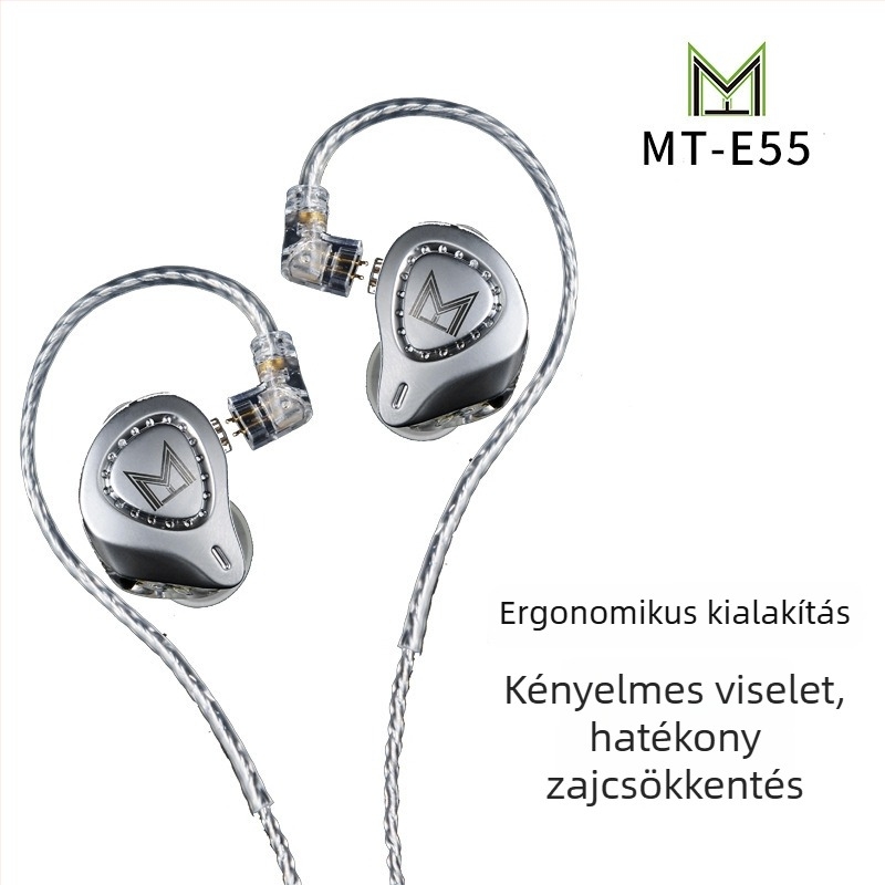 MT-E55 in-ear monitorozó fülhallgató, 16 meghajtóval, kettős dinamika meghajtóval, élő énekléshez