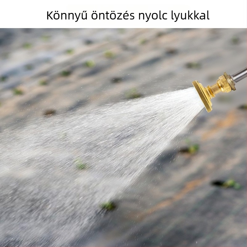 Beállítható ívelt fúvóka atomizáló permetező - otthoni kerthez, nyolc lyukkal