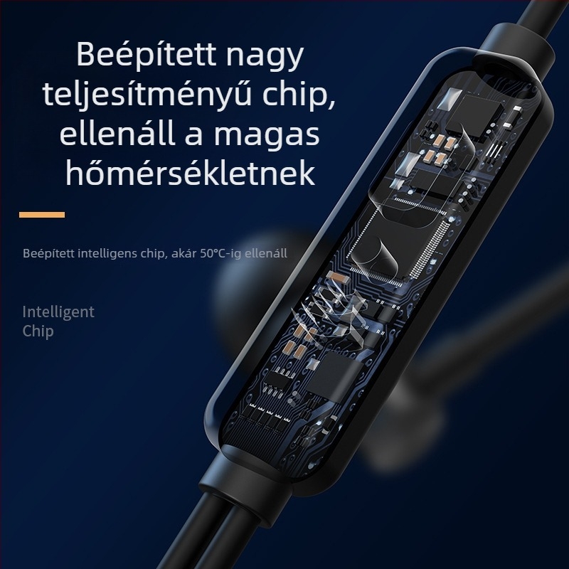 WEKOME fémes kivitelű vezetékes fülhallgató WI80 beépített mikrofonnal