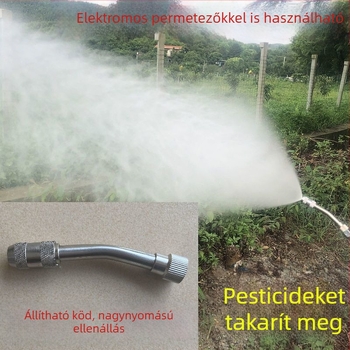 Új modell teljes rézből készült állítható atomizáló fúvóka, magasnyomású elektromos permetező a kerthez
