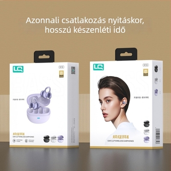 Klip-es sport Bluetooth fülhallgató, vezeték nélküli, hosszú üzemidő, nagy akkumulátor, kényelmes viselet, kiváló hangminőség, új modell
