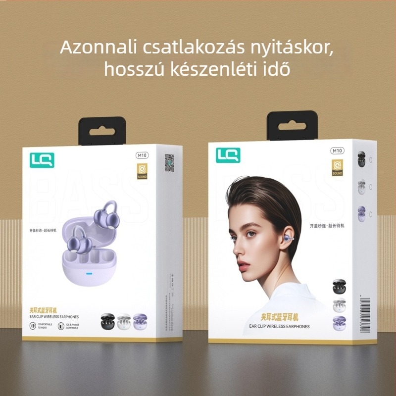 Klip-es sport Bluetooth fülhallgató, vezeték nélküli, hosszú üzemidő, nagy akkumulátor, kényelmes viselet, kiváló hangminőség, új modell