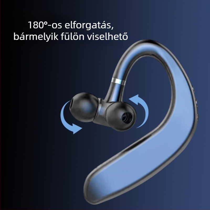 L12 vezeték nélküli Bluetooth fülhallgató 5.0, hosszú üzemidejű, üzleti autóhoz és sporthoz, fülcsipesz és in-ear kialakítás