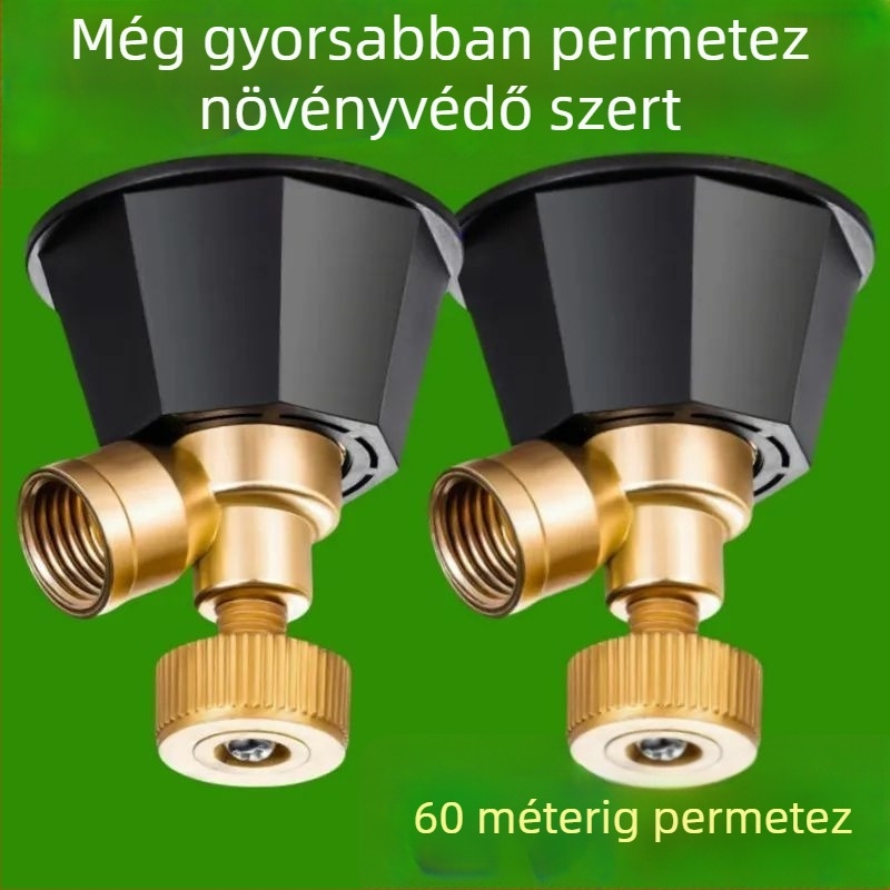Mezőgazdasági felhasználásra szánt atomizáló permetezőfej, állítható tiszta réz magasnyomású fúvóka, szélálló motoros permetező