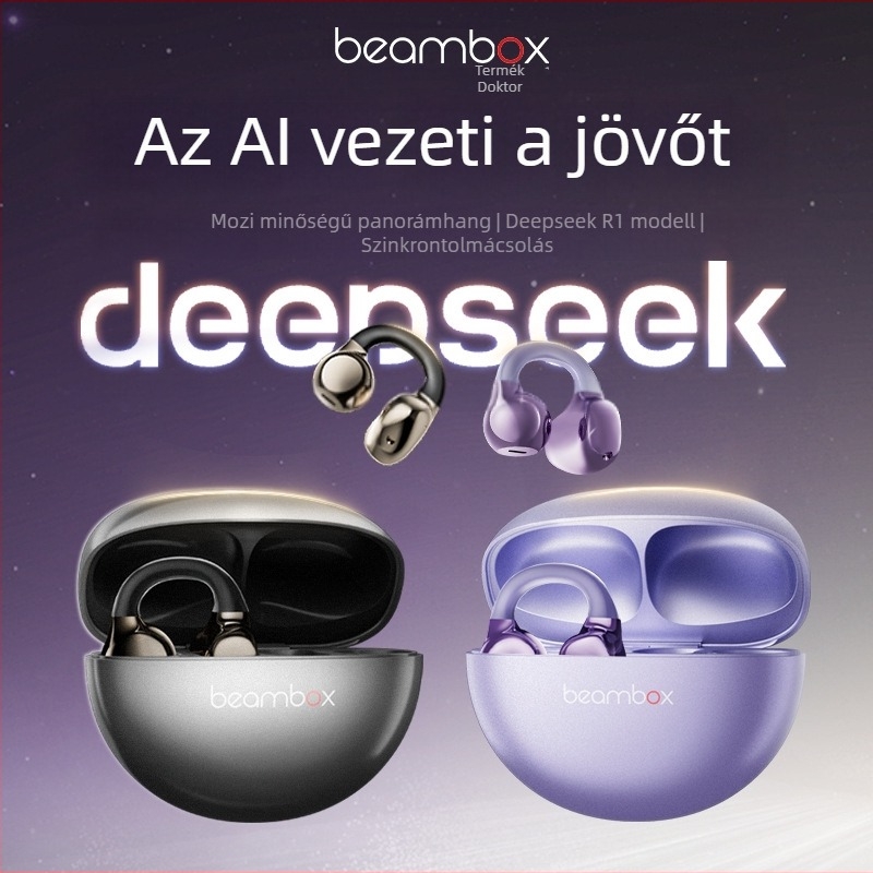 Beambox nyitott fülre rögzített Bluetooth fejhallgató AI-vel, aktív zajszűréssel és hosszú üzemidővel