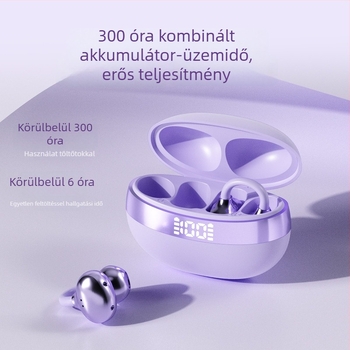 Bluetooth fülhallgató nyitott dizájnnal, fül-clip típusú, sportos vízálló, TWS, hosszú üzemidő