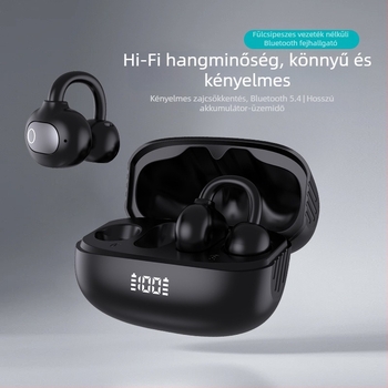 S75 Új Bluetooth fülhallgatók hosszú üzemidővel, kényelmes hosszú viseléshez, nyitott fülkialakítás, OWS zajszűrős vezeték nélküli fülhallgatók