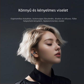 S75 Új Bluetooth fülhallgatók hosszú üzemidővel, kényelmes hosszú viseléshez, nyitott fülkialakítás, OWS zajszűrős vezeték nélküli fülhallgatók