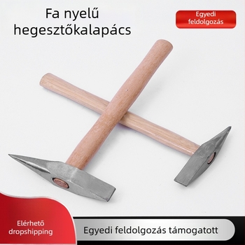 Fa nyelű hegesztő kalapács, fej №45 acél, hegyes él a salak és rozsda eltávolításához