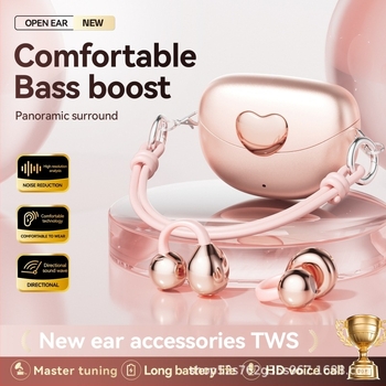 M106: női divatos válltáska és Bluetooth zajcsökkentő vezeték nélküli fülhallgatók — hordozási lehetőségek: earbud, ear clip, ear hook