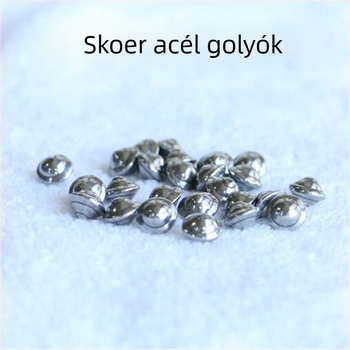 304 rozsdamentes acél golyó, polírozott felület, repülő tányér alakú - méretek 3x5, 3.5x5.5, 6.35x6.4