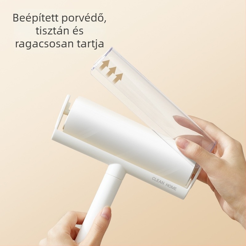 Szöszmentesítő henger ruhákhoz – téphető ragasztólapok, haj eltávolító kefével, cserélhető tekercs