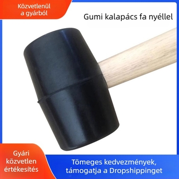 Gumi kalapács gömbfejű, beépítéshez, speciális bőrfejű kalapács csempéhez, márványhoz és lemezfémhez