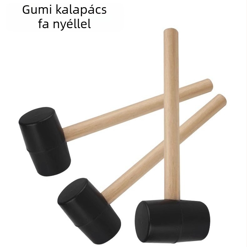 Gumi kalapács gömbfejű, beépítéshez, speciális bőrfejű kalapács csempéhez, márványhoz és lemezfémhez