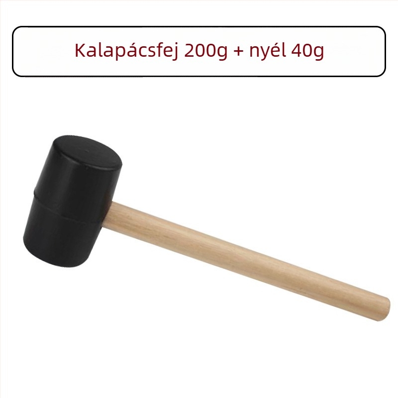Gumi kalapács gömbfejű, beépítéshez, speciális bőrfejű kalapács csempéhez, márványhoz és lemezfémhez