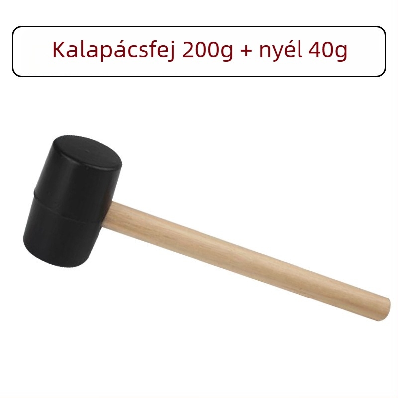 Gumi kalapács gömbfejű, beépítéshez, speciális bőrfejű kalapács csempéhez, márványhoz és lemezfémhez