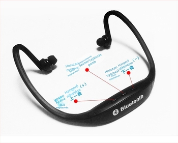 Neutral S9 Vezeték nélküli Bluetooth fejhallgató, kártyahelyes, sportos nyakba akasztható dizájn, sztereó hang