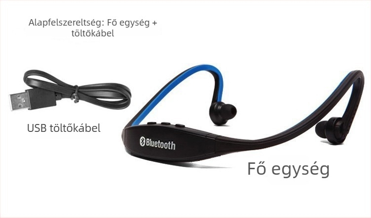 Neutral S9 Vezeték nélküli Bluetooth fejhallgató, kártyahelyes, sportos nyakba akasztható dizájn, sztereó hang