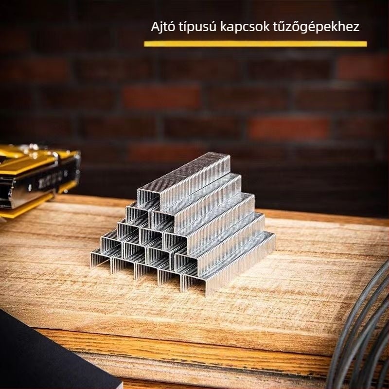 Deli 12 mm adagolt szögek kézi szögpisztolyhoz – ajtó típusú, U-, T- és I-formájú szögek faragáshoz
