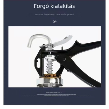 Szerkezeti és üveg ragasztópisztoly, kétfunkciós, megvastított, automatikus leállítás, teljesen automata