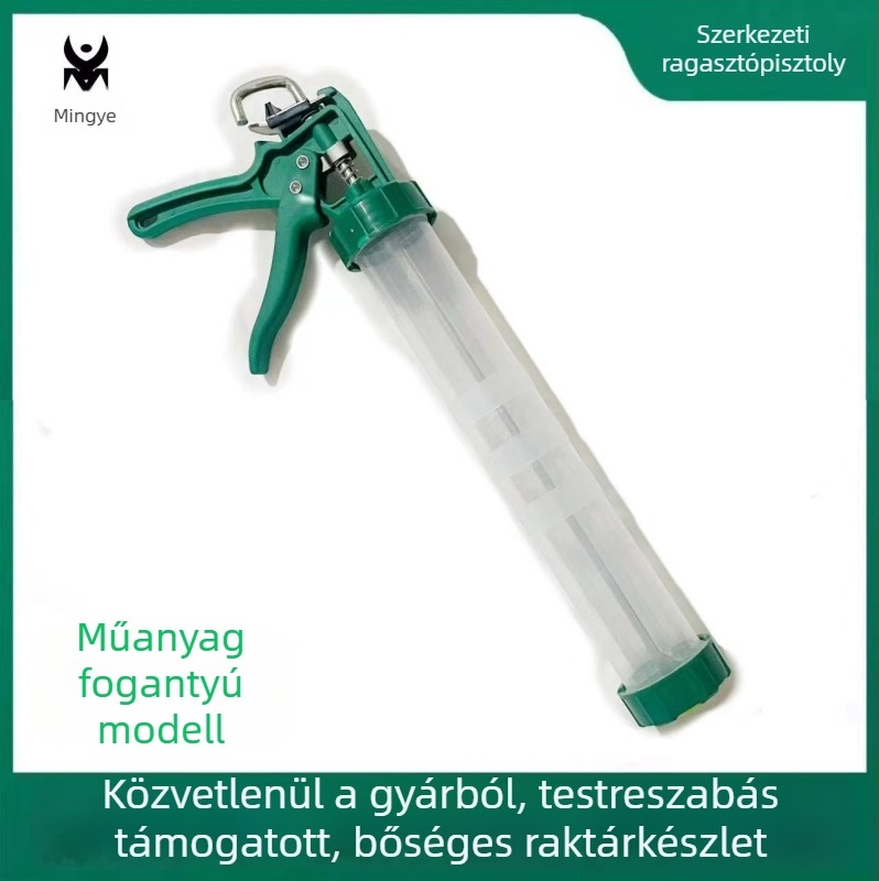 Szerkezeti és üveg ragasztópisztoly, kétfunkciós, megvastított, automatikus leállítás, teljesen automata