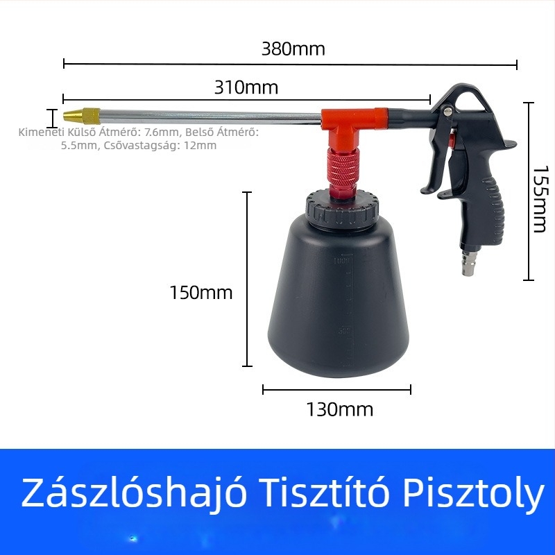 Pneumatikus magasnyomású mosópisztoly autómosáshoz és motor tisztításához, állítható levegőpumpával