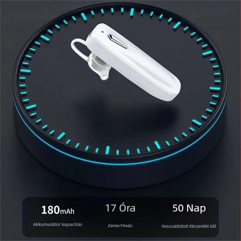 Bluetooth 4.1 egyoldalas fülhallgató mély basszussal, hívásokhoz és zenéhez, kompatibilis Android, iPhone és Type-C eszközökkel