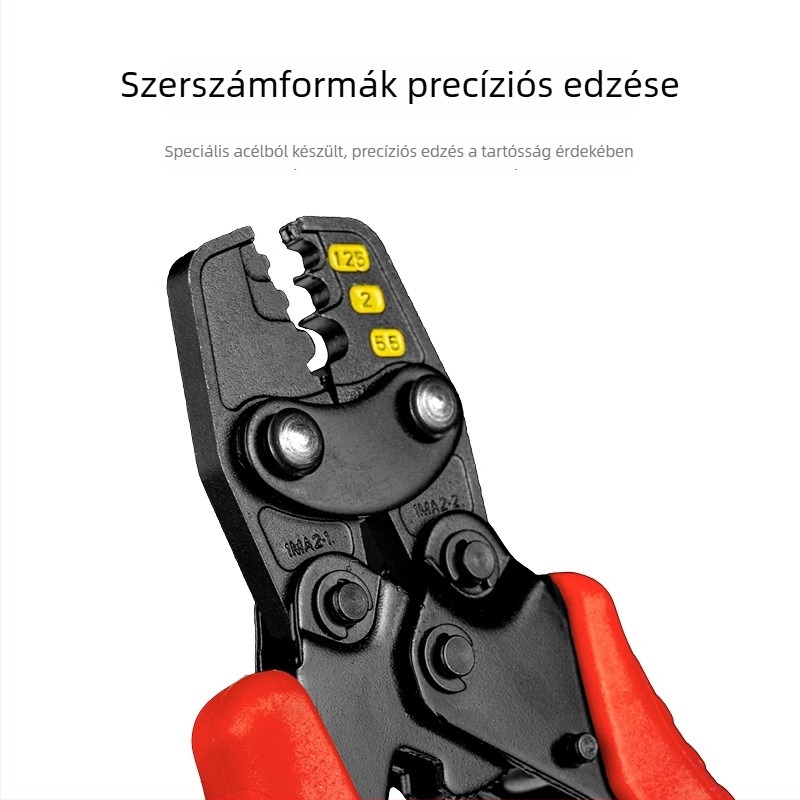 Hideg préselésű krimpelőfogó üres terminálokhoz, többfunkciós rézvezeték krimpelő, krimpelőfogó ratchet mechanizmussal