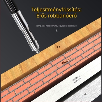Mini szögbelövő mennyezethez – integrált pneumatikus eszköz betonhoz, vízvezetékhez és elektromos munkákhoz, hangtompítóval.