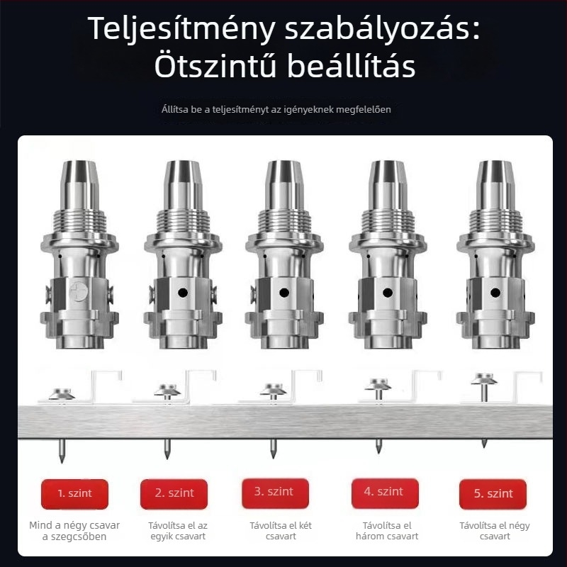 Mini szögbelövő mennyezethez – integrált pneumatikus eszköz betonhoz, vízvezetékhez és elektromos munkákhoz, hangtompítóval.