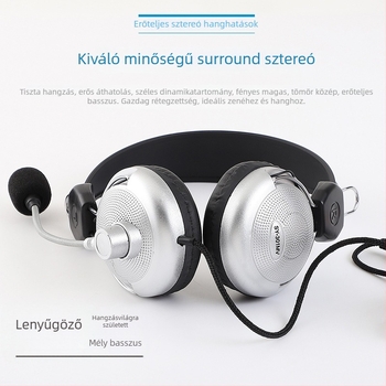301 Üzleti over-ear fejhallgató mikrofonral hívásokhoz és játékhoz