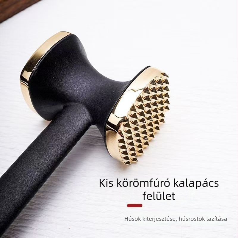 Cink ötvözetű húspuhító kalapács, kétoldalas húspuhító kalapács, steak kalapács, konyhai kézi eszköz