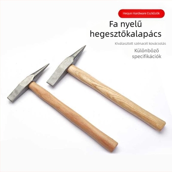 Fa nyelű hegesztő kalapács éles fejjel a slag és rozsda eltávolításához