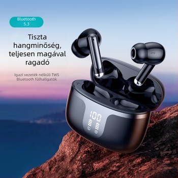S48 vezeték nélküli Bluetooth fülhallgató, TWS5.3, sportos zene, gaming stílus, valódi vezeték nélküli