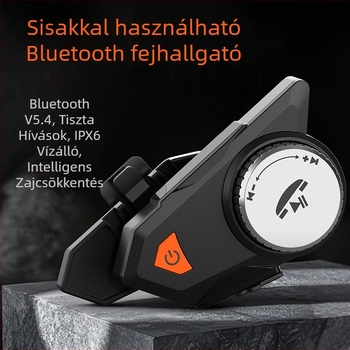 Motorkerékpár sisak Bluetooth headset mély basszus, vízálló és porálló, zajcsökkentés, kihangosítás, hangvezérlés és zenelejátszás, hosszú üzemidő