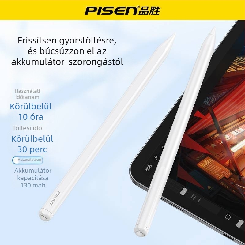 Pisen kapacitív stylus iPadhez – érintőképernyős rajzoláshoz, iPad Air 5 (2. generáció)
