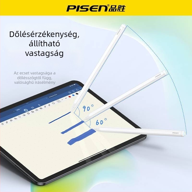 Pisen kapacitív stylus iPadhez – érintőképernyős rajzoláshoz, iPad Air 5 (2. generáció)