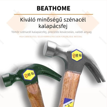 Karmantyús kalapács farú nyelekkel – szénacél fej, ideális faragáshoz, építéshez és háztartási munkákhoz