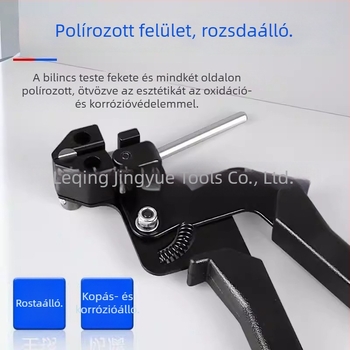 Rozsdamentes acél kábelköteg fogó, feszítő, pisztoly kábelköteghez, fém csomagoló eszköz, vágó