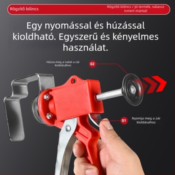 Rozsdamentes acél fiókcsipesz faipari szereléshez és panelek rögzítéséhez