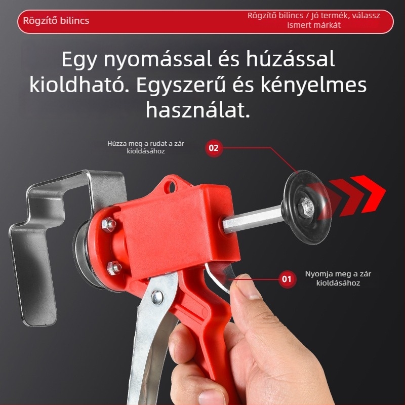 Rozsdamentes acél fiókcsipesz faipari szereléshez és panelek rögzítéséhez