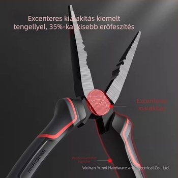 Deli professzionális tűhegyű fogó, szigetelt, német stílusú DL0103