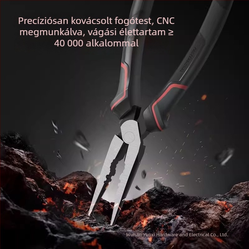 Deli professzionális tűhegyű fogó, szigetelt, német stílusú DL0103