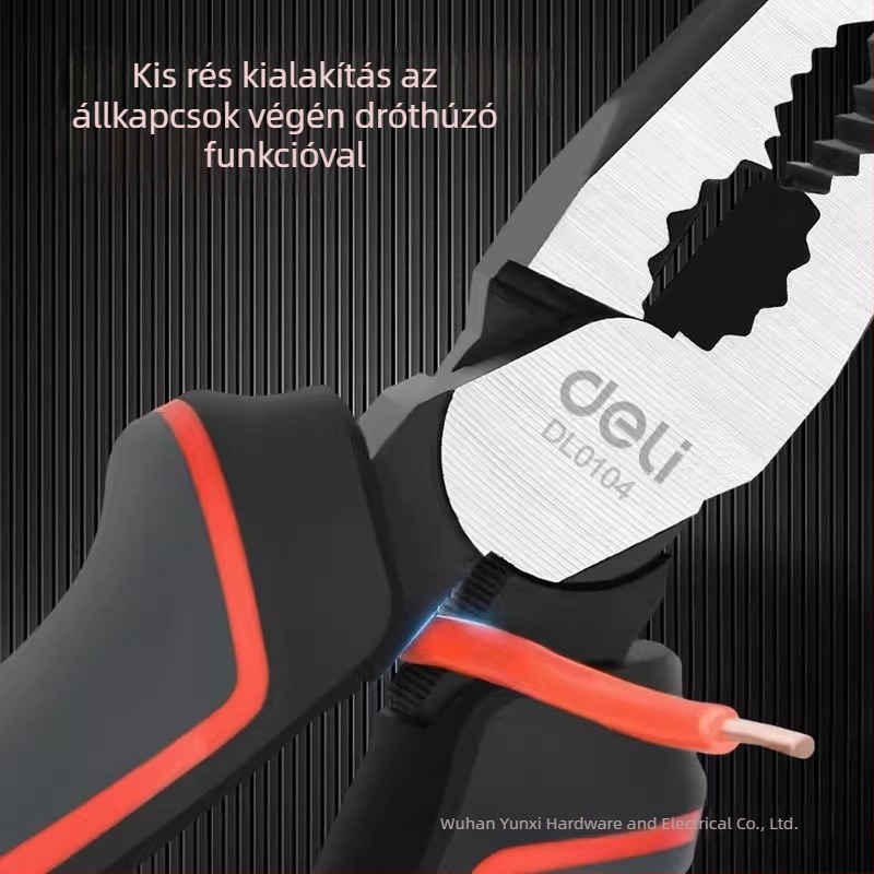 Deli professzionális tűhegyű fogó, szigetelt, német stílusú DL0103