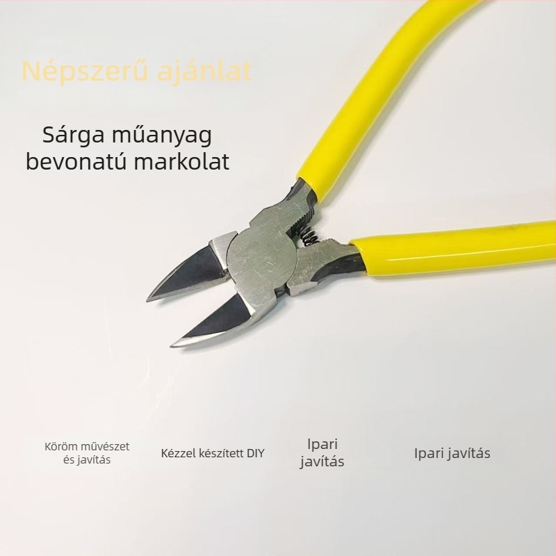 Mini diagonális fogó – japán stílusú vékony él, réz- és alumíniumdrótra, villanyszerelő fogó