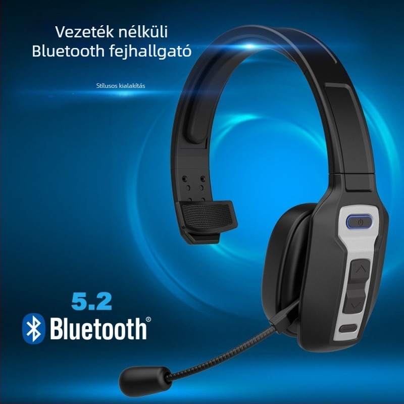 Vezeték nélküli Bluetooth 5.2 ENC zajcsökkentő headset hívásokhoz, egyoldalas fülhallgató