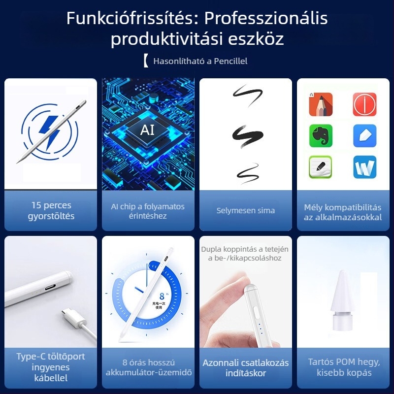 Huawei MatePad 11.5S stylus toll, kapacitív írásra, 11,5 hüvelykes DMG-W00 (2024)