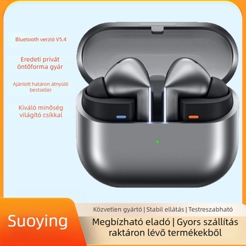 Samsung Galaxy Buds3 Pro számára aktív zajszűrős vezeték nélküli TWS fülhallgatók, Bluetooth 5.0, IPX7 vízálló, üzemidő 4-8 óra, PC+ABS tokozás, színek Quicksand White és Interstellar Silver